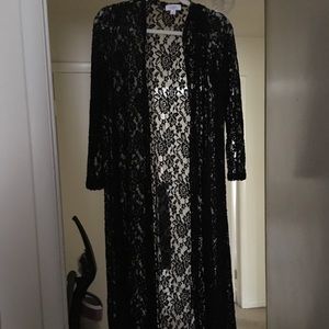 LulaRoe Small Black Lace Sarah